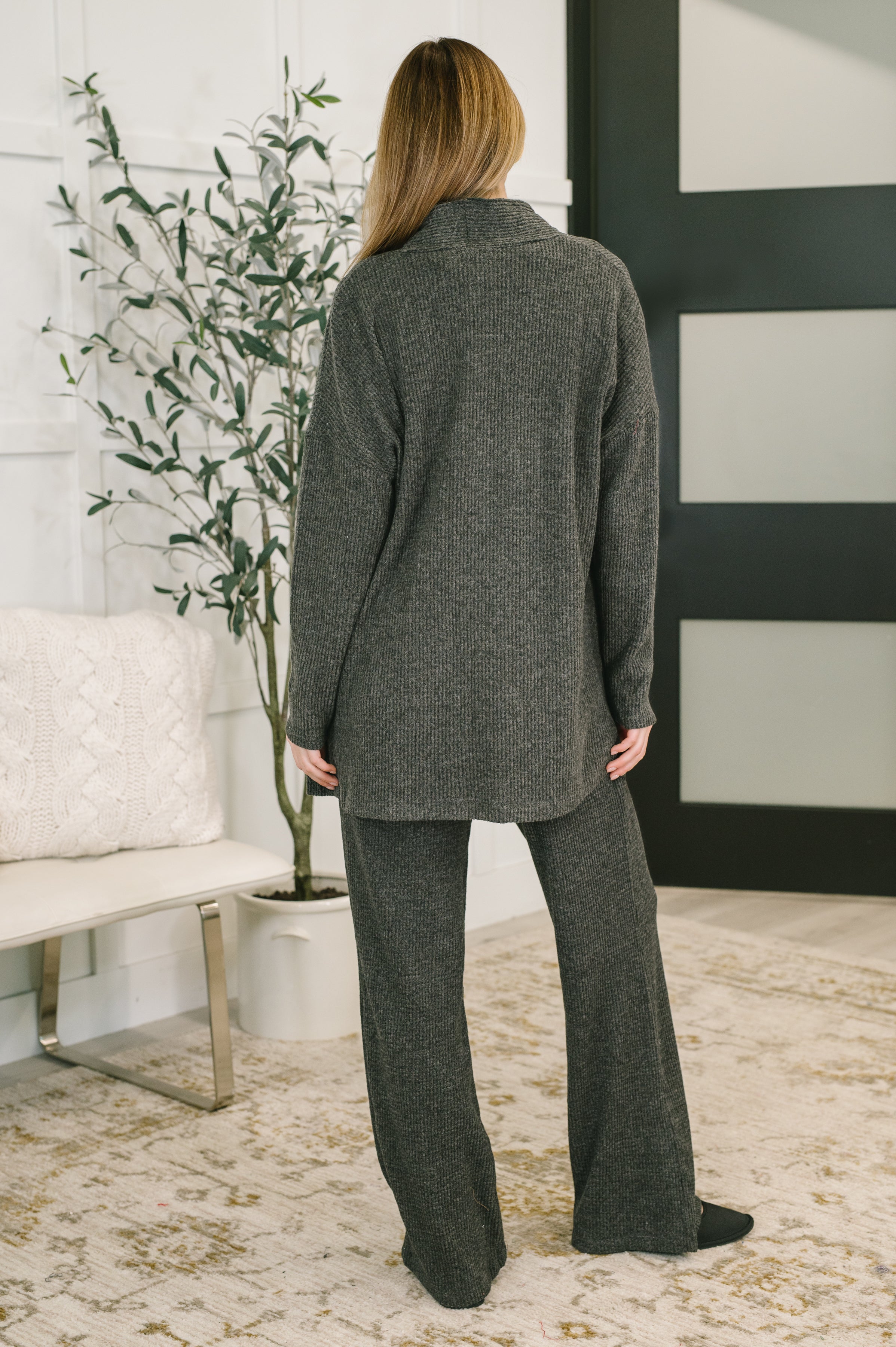Signature Open Front Cardigan Set in Black - Charming Charlie