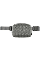 Silver The C.C Materasse Embodiment Fanny Pack offers a sleek and stylish way to carry your essentials. With its durable materasse material and spacious design, this pack provides both functionality and fashion. Perfect for travel or everyday use.