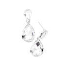 Silver Glass Crystal Teardrop Dangle Earrings, these teardrop earrings put on a pop of color to complete your ensemble & make you stand out with any special outfit. The beautifully crafted design adds a gorgeous glow to any outfit on special occasions. Crystal Teardrop sparkling Stones give these stunning earrings an elegant look. Perfectly lightweight, easy to wear & carry throughout the whole day.