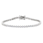 Silver / 6.5" / 2MM Bezel Tennis Bracelet - Adina's Jewels