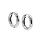 Silver / 18 MM Classic Tube Huggie Earring - Adina's Jewels