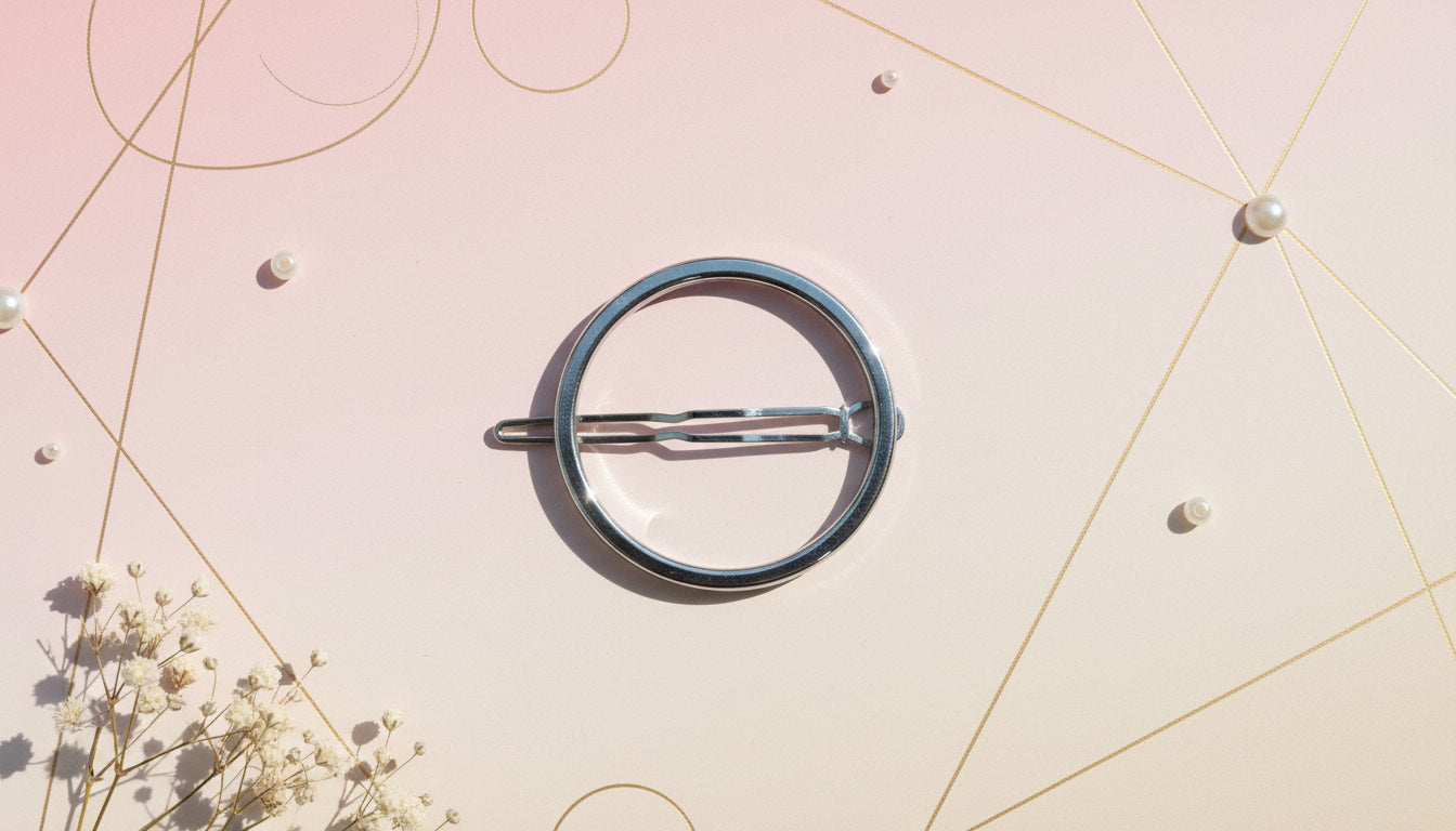 Silver Circle Hair Clip - Charming Charlie