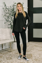 Simple as That Drop Shoulder Exposed Seam Top - Charming Charlie