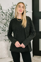 Simple as That Drop Shoulder Exposed Seam Top - Charming Charlie