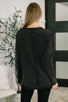 Simple as That Drop Shoulder Exposed Seam Top - Charming Charlie