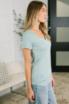 Simply Me Scoop Neck Henley Top - Charming Charlie