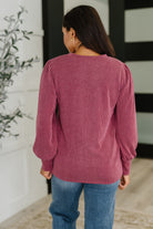 Simply Styled Balloon Sleeve Knit Top - Charming Charlie