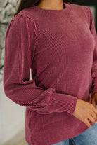 Simply Styled Balloon Sleeve Knit Top - Charming Charlie