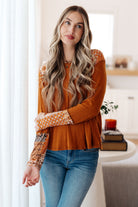 Sipping Iced Tea Mixed Print Hoodie - Charming Charlie