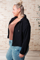 Sky of Only Clouds Zip Up in Black - Charming Charlie