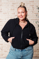 Sky of Only Clouds Zip Up in Black - Charming Charlie