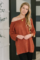 Slouchy Gal Off Shoulder Textured Top - Charming Charlie