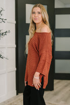 Slouchy Gal Off Shoulder Textured Top - Charming Charlie