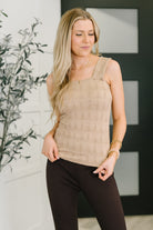 Smokey Fleur Floral Jaquard Tank - Charming Charlie