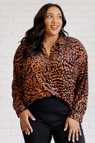 So Fierce Animal Print Blouse - Charming Charlie