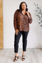 So Fierce Animal Print Blouse - Charming Charlie