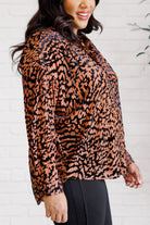 So Fierce Animal Print Blouse - Charming Charlie