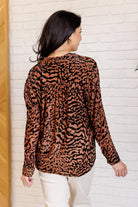 So Fierce Animal Print Blouse - Charming Charlie