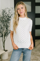 So Intriguing Textured Knit Top - Charming Charlie