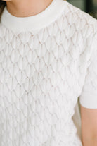 So Intriguing Textured Knit Top - Charming Charlie