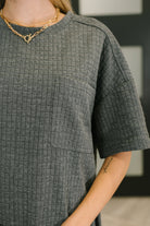 So Thoughtful That Way Textured T-Shirt Dress - Charming Charlie