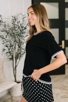 So Totally Me Trim Detail Casual Top - Charming Charlie