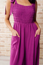 Social Graces Wide Leg Jumpsuit - Charming Charlie