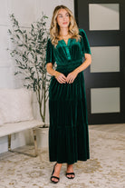 Softest Touch Velvet Tiered Dress - Charming Charlie