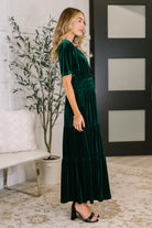 Softest Touch Velvet Tiered Dress - Charming Charlie