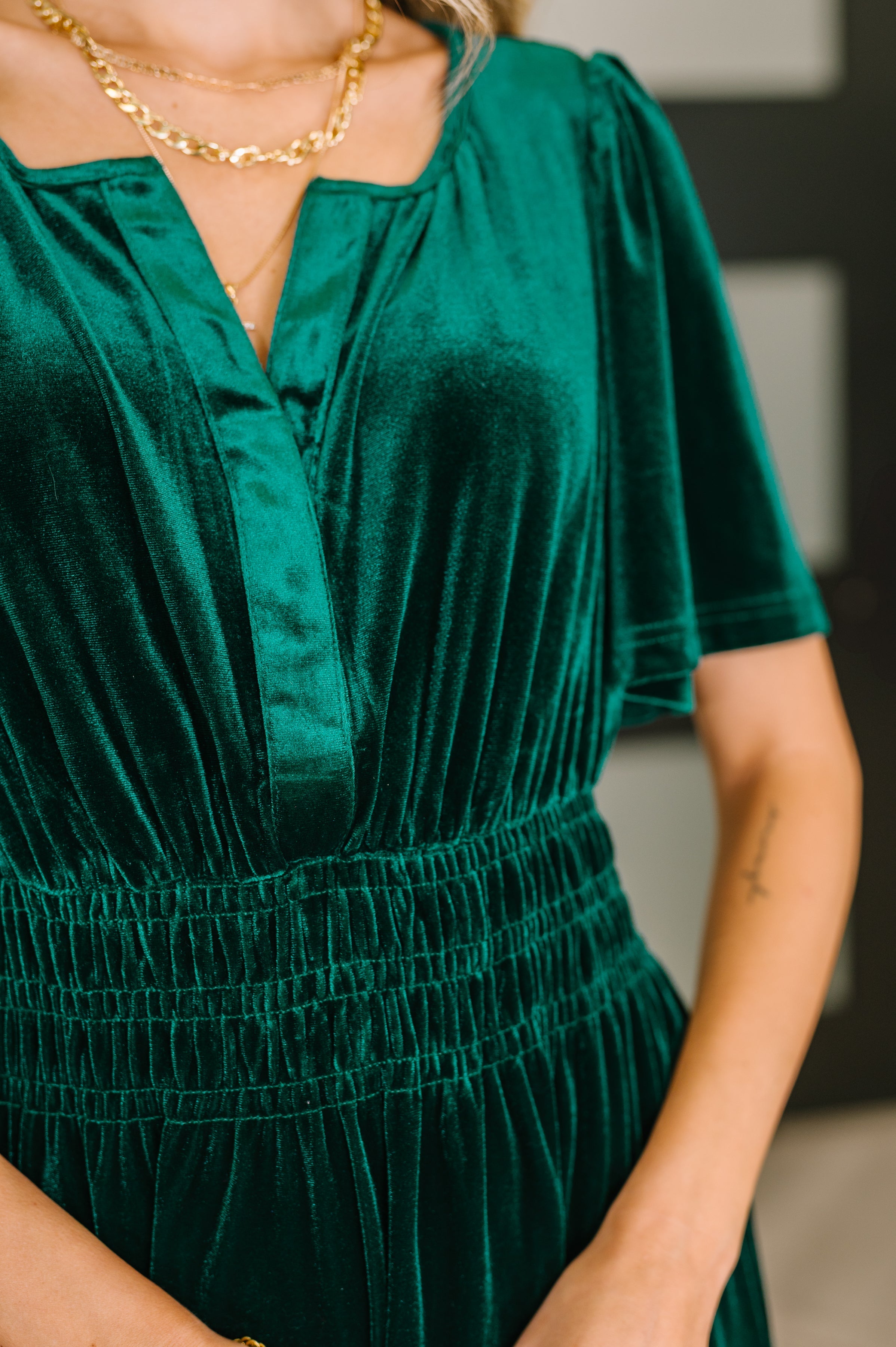 Softest Touch Velvet Tiered Dress - Charming Charlie