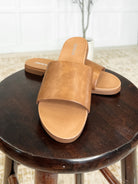 Sole Mate Slip on Sandals in Tan - Charming Charlie