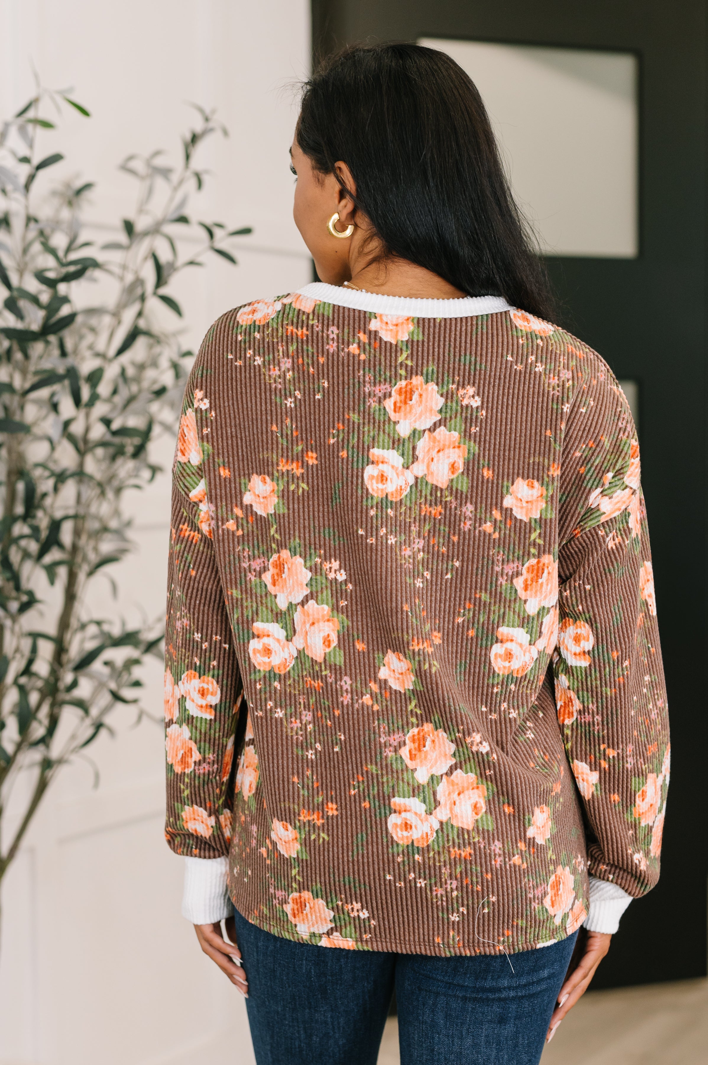 Somebody to Lean On Cable Ribbed Top - Charming Charlie