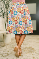 Sound Mind Floral Midi Skirt - Charming Charlie