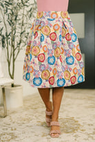 Sound Mind Floral Midi Skirt - Charming Charlie