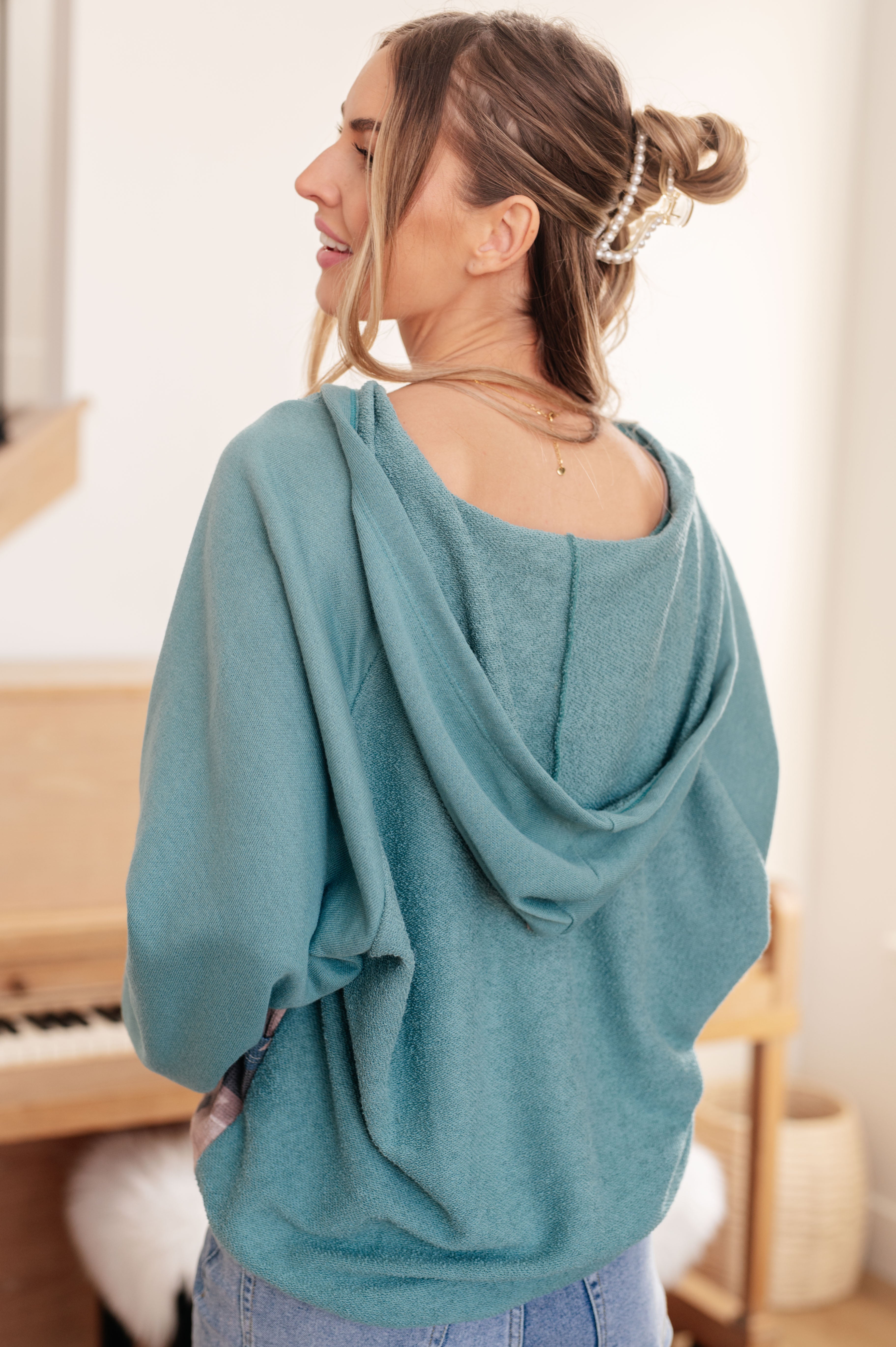 Southwest Sunrise Patchwork Hoodie - Charming Charlie