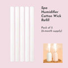 Humidifier cotton wick refill for minimalist humidifier