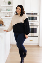 Split Decision Color Block Cargo Sleeve Top - Charming Charlie