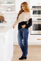 Split Decision Color Block Cargo Sleeve Top - Charming Charlie