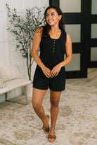 Spontaneous Outing Henley Romper - Charming Charlie