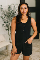 Spontaneous Outing Henley Romper - Charming Charlie