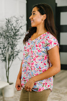 Spring Air Floral Print Blouse - Charming Charlie