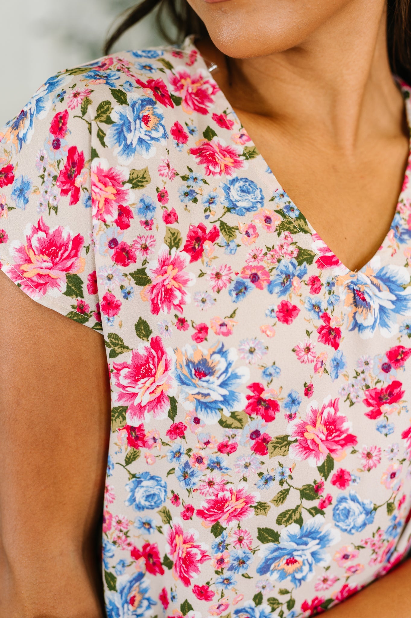 Spring Air Floral Print Blouse - Charming Charlie