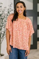 Spring Breeze Square Beck Top in Dusty Rose - Charming Charlie