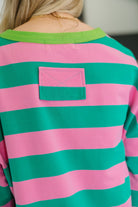 Stars On Stripes Patchwork Striped Sweatshirt - Charming Charlie