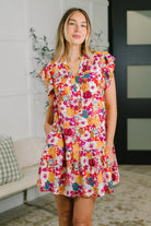 Start of Something Great Flutter Sleeve Floral Dress - Charming Charlie