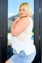 Steady Increase Color Block Sleeveless Top - Charming Charlie