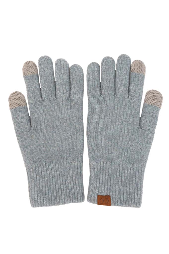 Steel Blue C.C Soft Recycled Fine Yarn Gloves, This beautiful gloves design gives you the ability to highlight and/or contrast many different outfits. Stay warm and soft with this gloves especially in the cold weather. Perfect pair to holiday season, outdoor activity, camping, running, skiing and holiday shopping. Keep yourself cozy and warm.