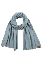 Steel Blue Soft Recycled Fine Yarn Cuff Scarf, Fashionable and stylish, Accent your look with this soft, highly versatile scarf. delicate, warm, on trend & fabulous, a luxe addition to any cold-weather ensemble. Great for daily wear in the cold winter to protect you against chill, This elegant quality scarf is a great addition to your collection of fashion accessories. Awesome winter gift accessory!