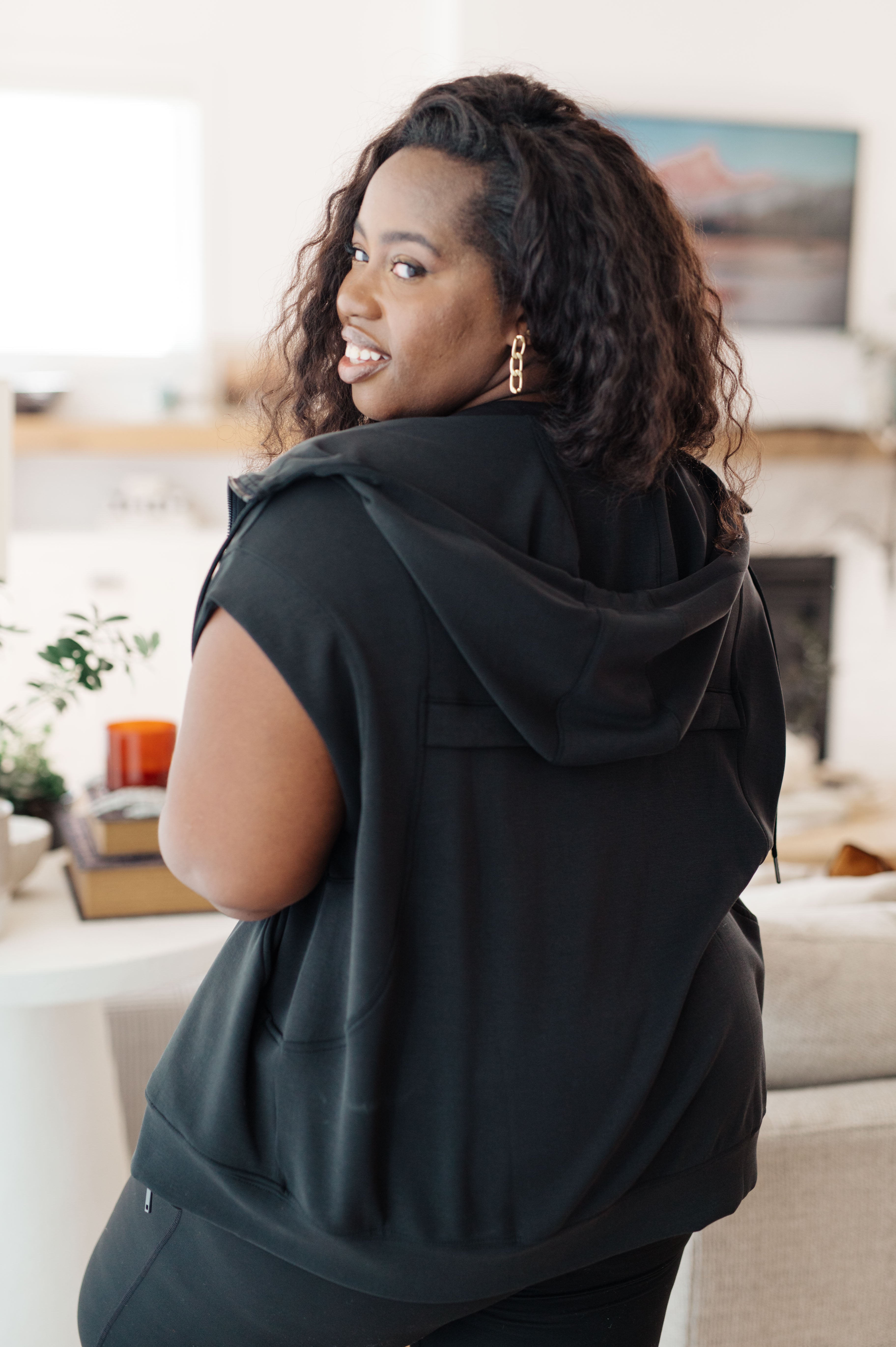 Still Moving Sleeveless Hoodie – Charming Charlie