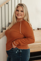 Stitch In Time Waffle Knit Top - Charming Charlie